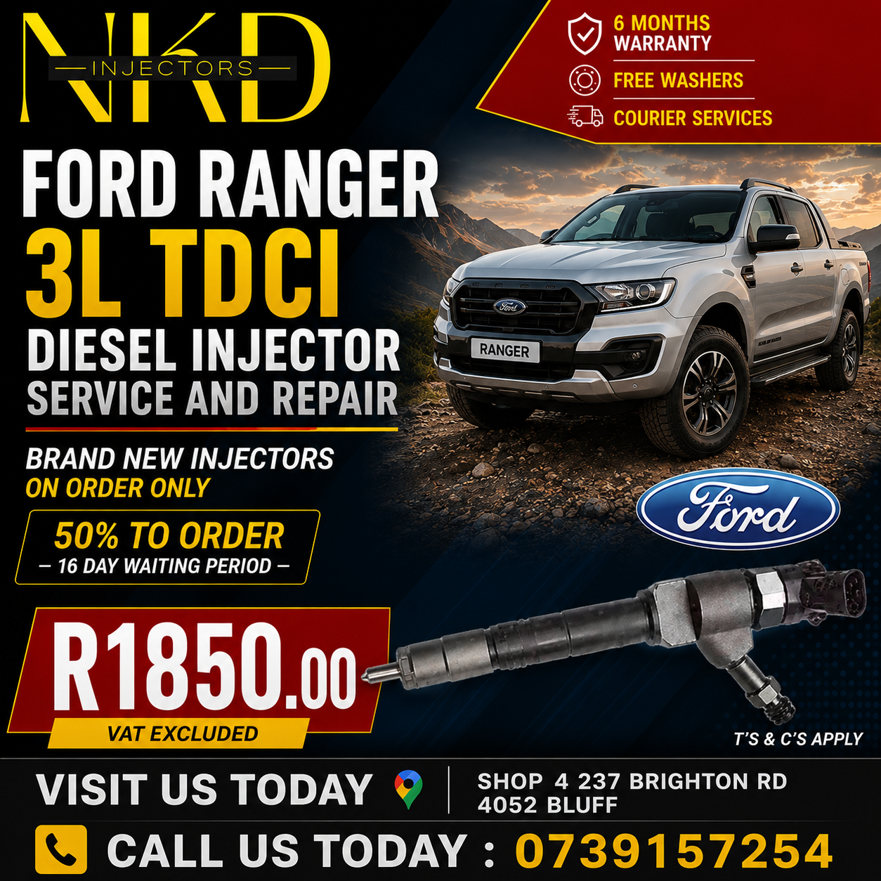 Repairs_Ford_Ranger_3.0L_Injectors - Private Seller Repairs_Ford_Ranger_3.0L_Injectors - Private Seller