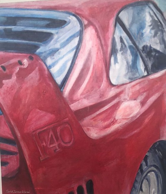 Ferrari  Lovers Acrylic on Canvas PAINTING Ferrari  Lovers Acrylic on Canvas PAINTING
