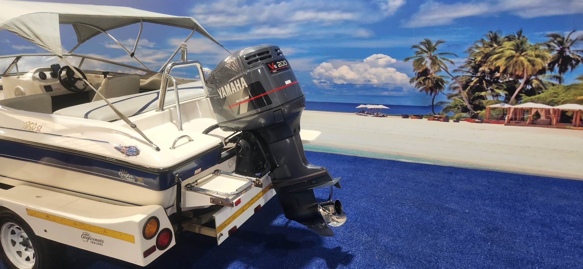 PANACHE 1850 SR ON TRAILER 200 HP YAMAHA V6 2 STROKE