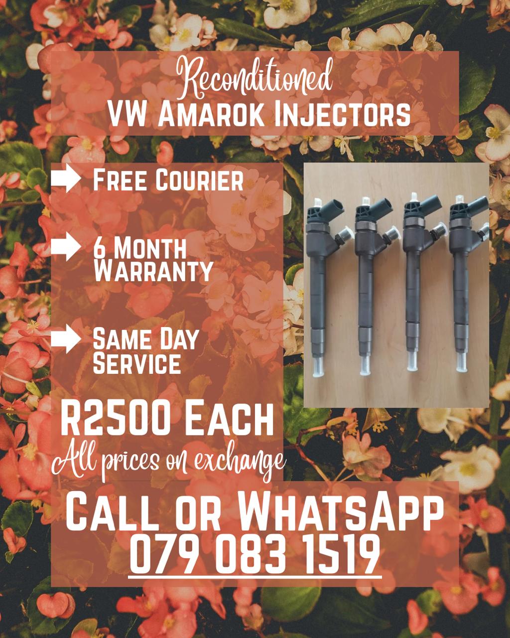 VW AMAROK INJECTORS FOR SALE WITH WARRANTY INCLUDED - Private Seller VW AMAROK INJECTORS FOR SALE WITH WARRANTY INCLUDED - Private Seller