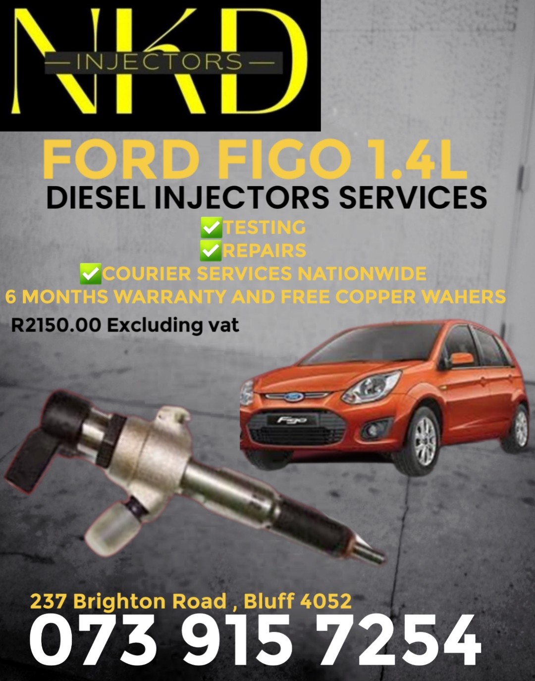 Ford Figo 1.4L Injectors - Private Seller Ford Figo 1.4L Injectors - Private Seller