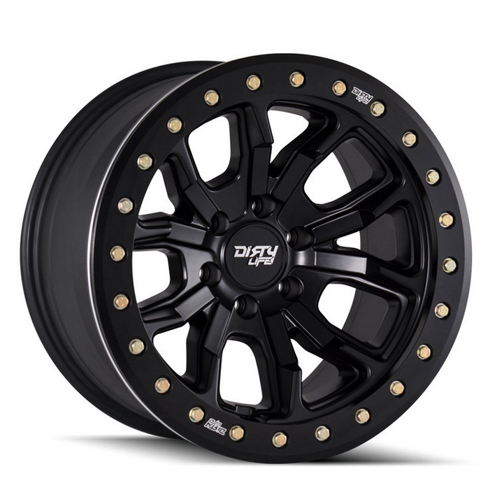 17″ Dirty Life DT-1 6/139 Matt Black Alloy Wheels