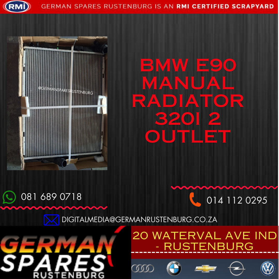 Bmw E90 Manual Radiator 320i 2 Outlet - Private Seller Bmw E90 Manual Radiator 320i 2 Outlet - Private Seller