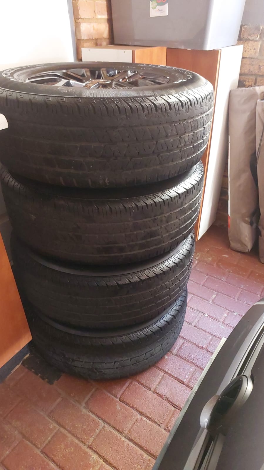 Mags and tyres for sale good cond mags tyres 50% thread left - Private Seller