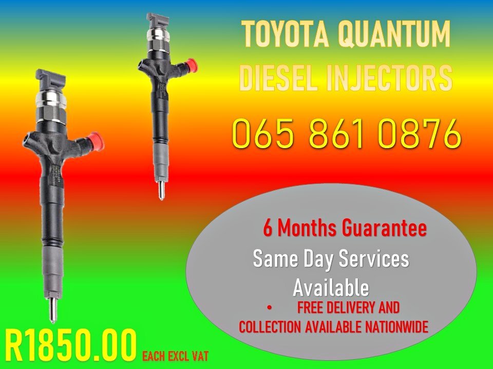 RECONDITIONED DIESEL INJECTORS FOR TOYOTA QUANTUM FOR SALE - Private Seller RECONDITIONED DIESEL INJECTORS FOR TOYOTA QUANTUM FOR SALE - Private Seller