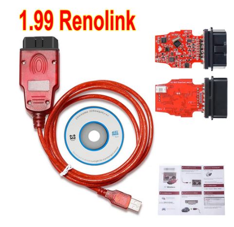 RenoLink v1.99 for Renault OBD2 ECU Programmer – USB Diagnostics etc