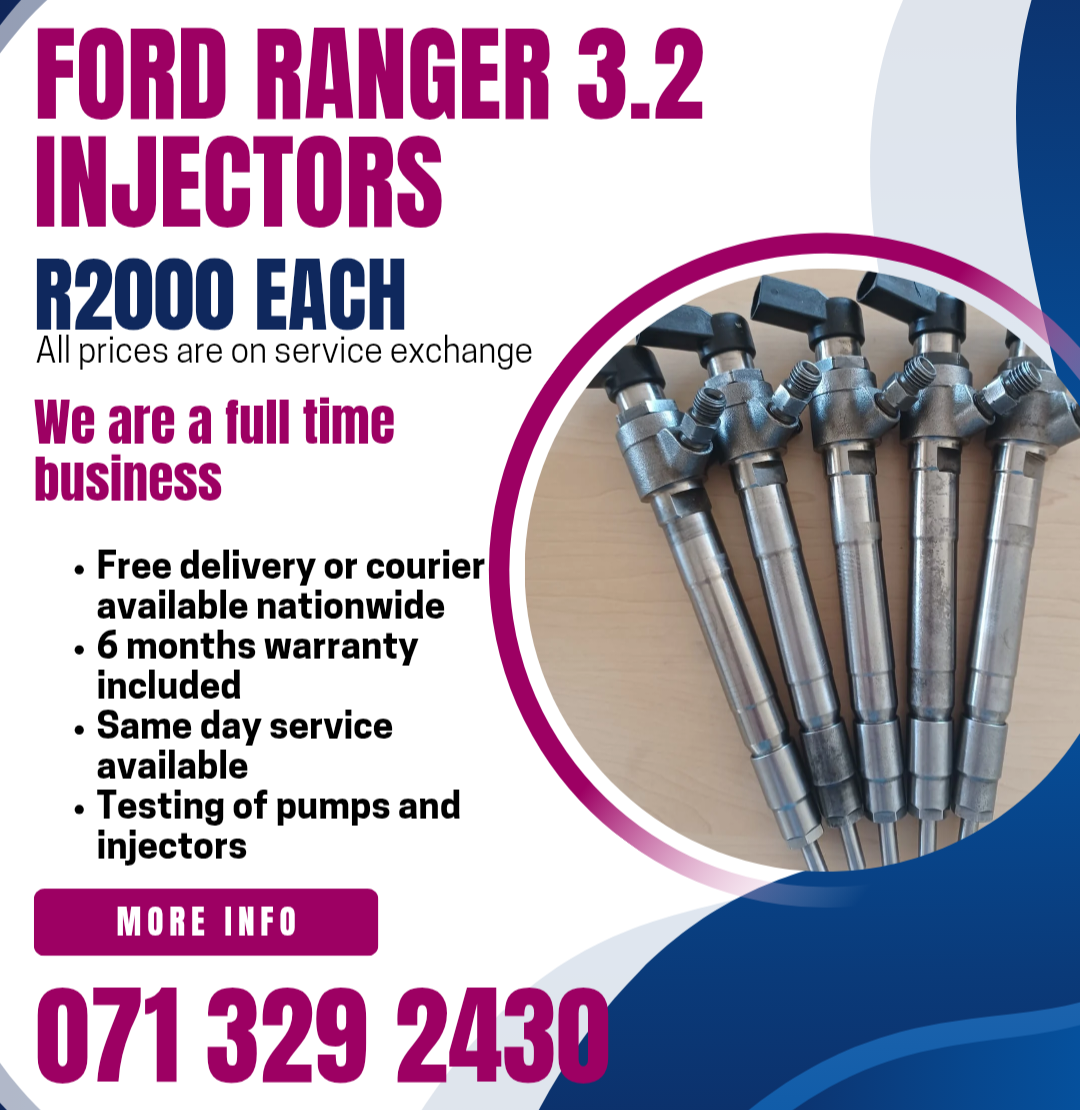 FORD RANGER 3.2 INJECTORS FOR SALE WITH WARRANTY INCLUDED - Private Seller FORD RANGER 3.2 INJECTORS FOR SALE WITH WARRANTY INCLUDED - Private Seller