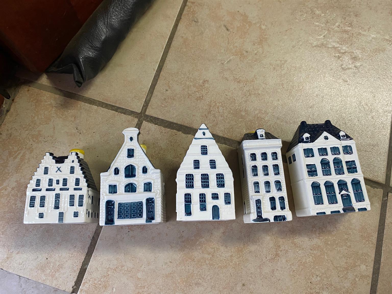 KLM Houses Canal Collectors House Bols Delft Blue Miniture Amsterdam