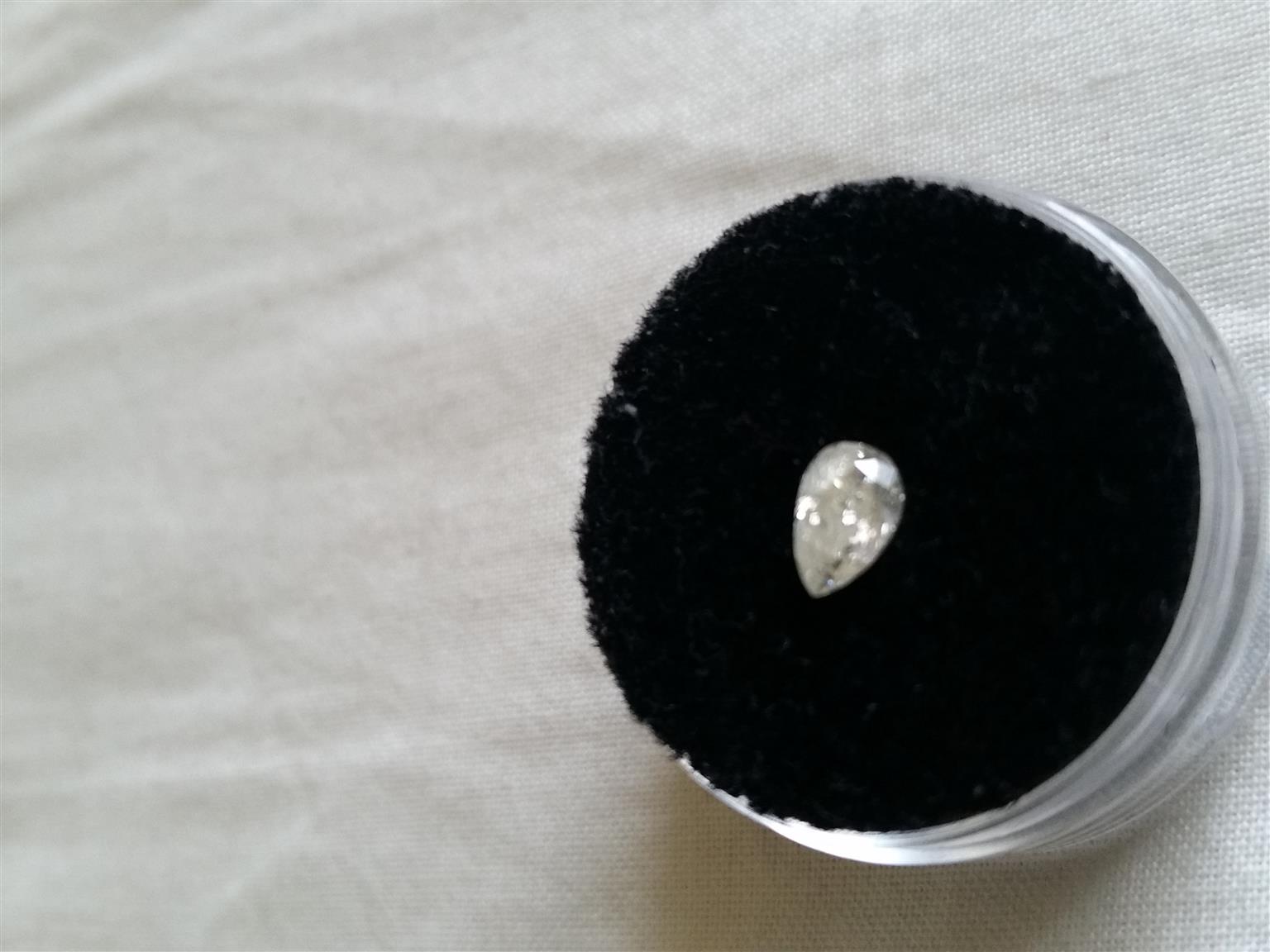Pear shaped diamond loose diamond 