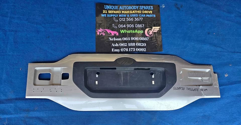 Mahindra Scorpio Tailgate Trim