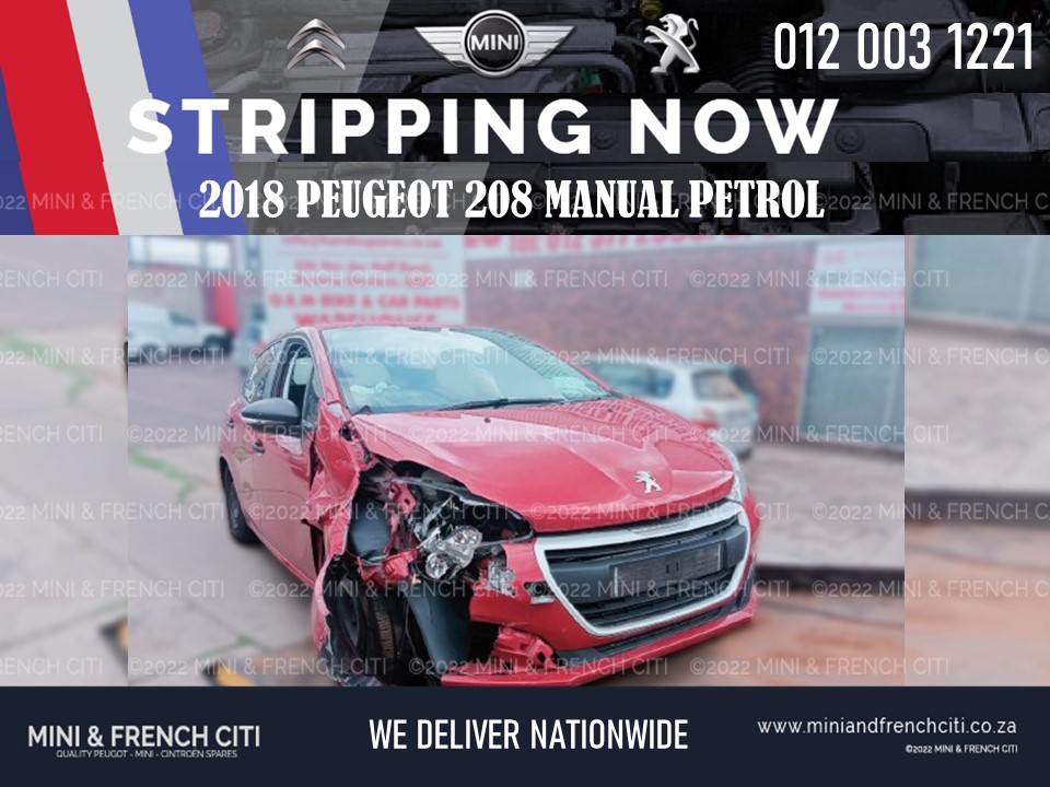 STRIPPING 2018 MODEL PEUGEOT 208 MANUAL PETROL FOR SPARES - Private Seller STRIPPING 2018 MODEL PEUGEOT 208 MANUAL PETROL FOR SPARES - Private Seller