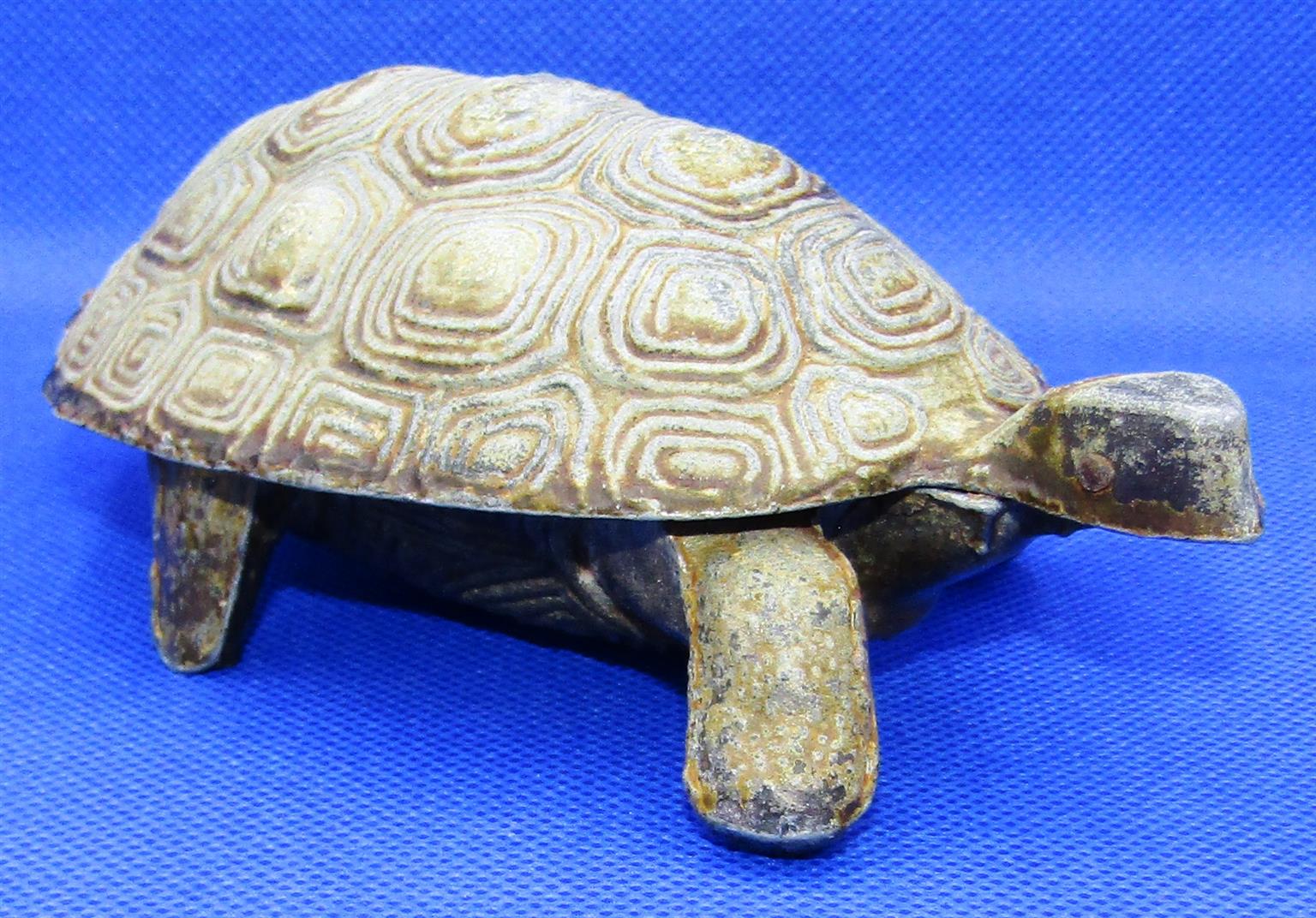 Bronzed Tortoise Trinket Box with hinged Top Shell Bronzed Tortoise Trinket Box with hinged Top Shell