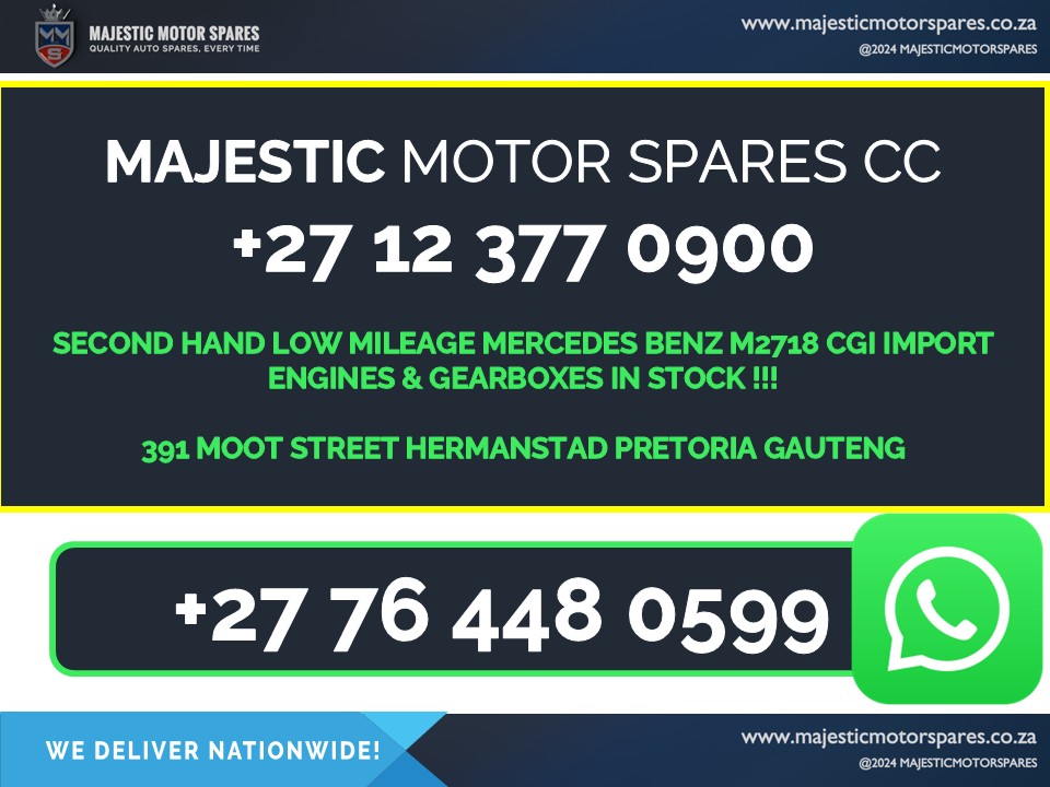Second-Hand Mercedes-Benz CGI Engines and Gearboxes for sale – Low Mileage - Private Seller