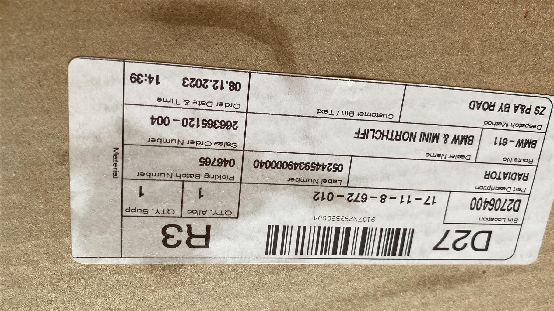 Radiator - Private Seller Radiator - Private Seller