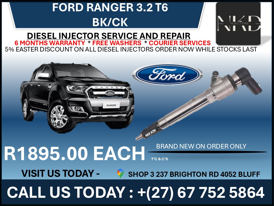Ford Ranger 3.2L T6 BK/CK Diesel injectors - Private Seller Ford Ranger 3.2L T6 BK/CK Diesel injectors - Private Seller