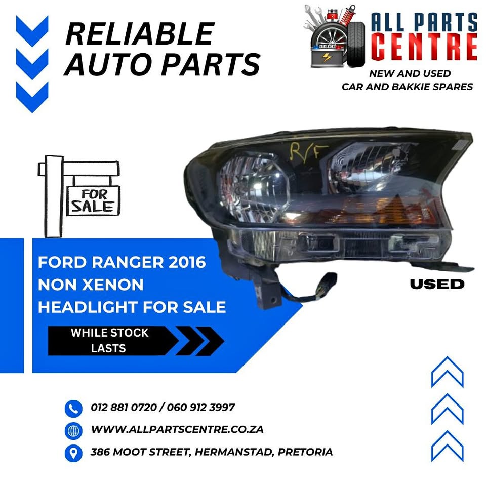 Ford Ranger 2016 non xenon headlight for sale - Used - Private Seller Ford Ranger 2016 non xenon headlight for sale - Used - Private Seller