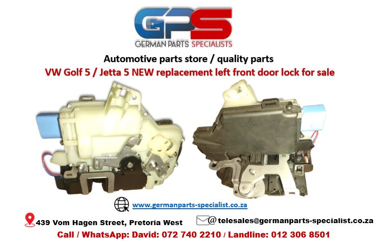 VW Golf 5 / Jetta 5 NEW replacement left front door lock for sale - Private Seller VW Golf 5 / Jetta 5 NEW replacement left front door lock for sale - Private Seller