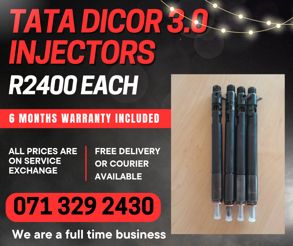 TATA DICOR 3.0 INJECTORS FOR SALE WITH WARRANTY INCLUDED - Private Seller TATA DICOR 3.0 INJECTORS FOR SALE WITH WARRANTY INCLUDED - Private Seller