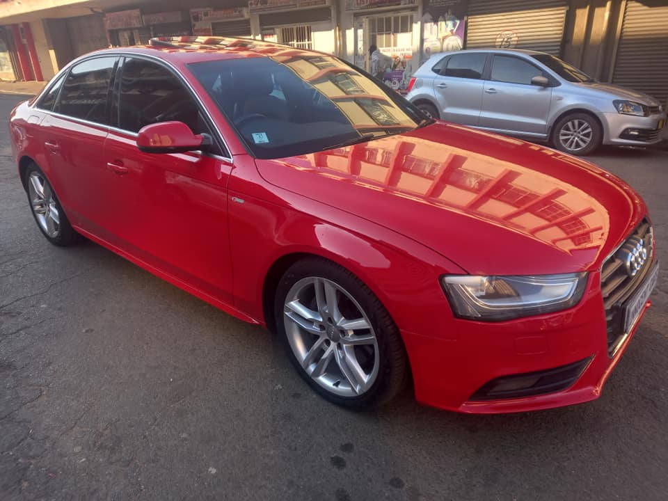 2013 AUDI A4 TFSI 2.0 PETROL, AUTOMATIC SUNROOF, RED COLOUR