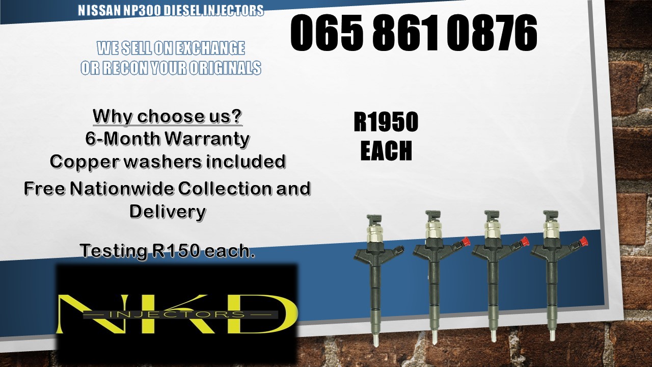 NISSAN NP300 DENSO DIESEL INJECTORS FOR SALE OR IMMEDIATE EXCHANGE - Private Seller NISSAN NP300 DENSO DIESEL INJECTORS FOR SALE OR IMMEDIATE EXCHANGE - Private Seller