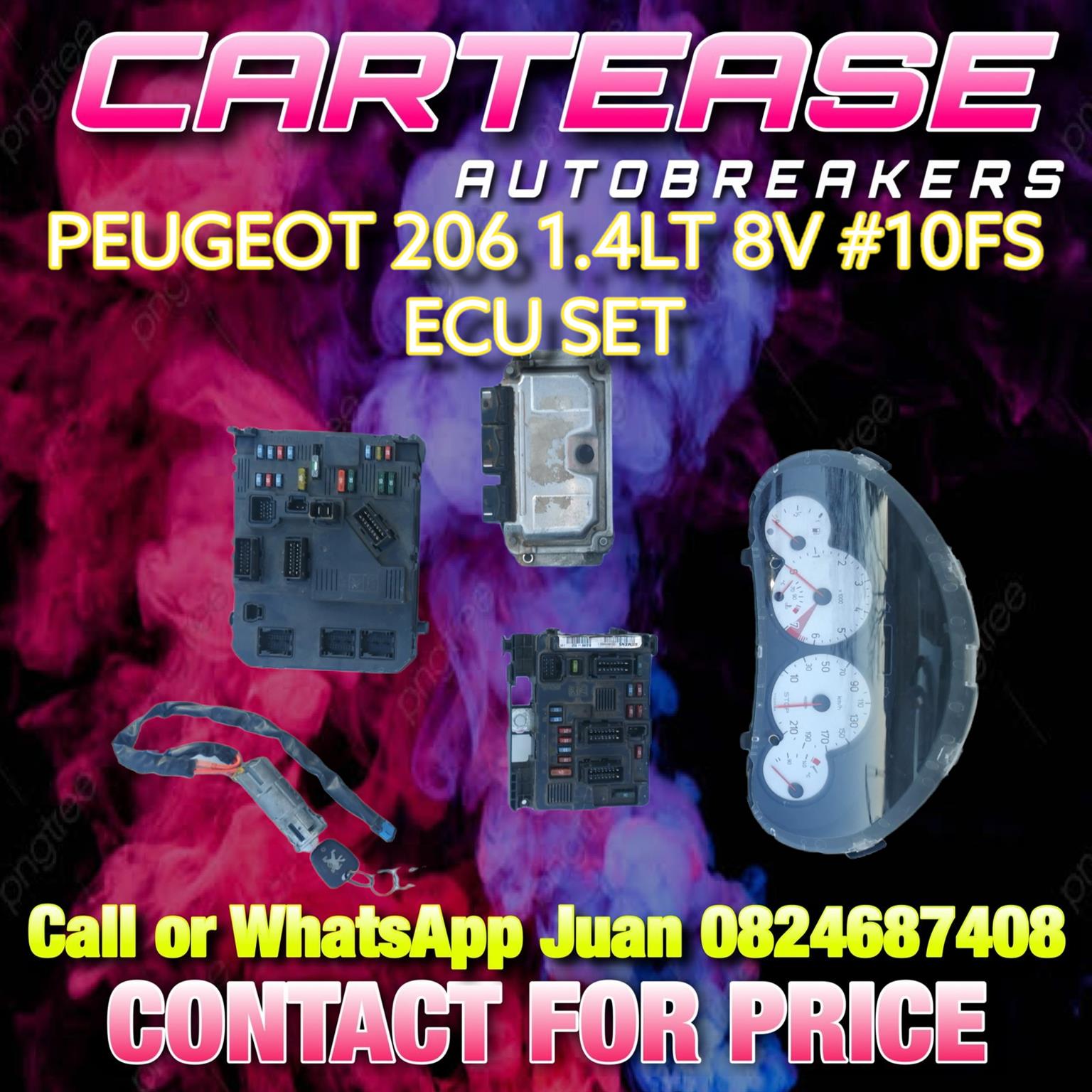 PEUGEOT 206 1.4 8V #10FS ECU SET - Private Seller