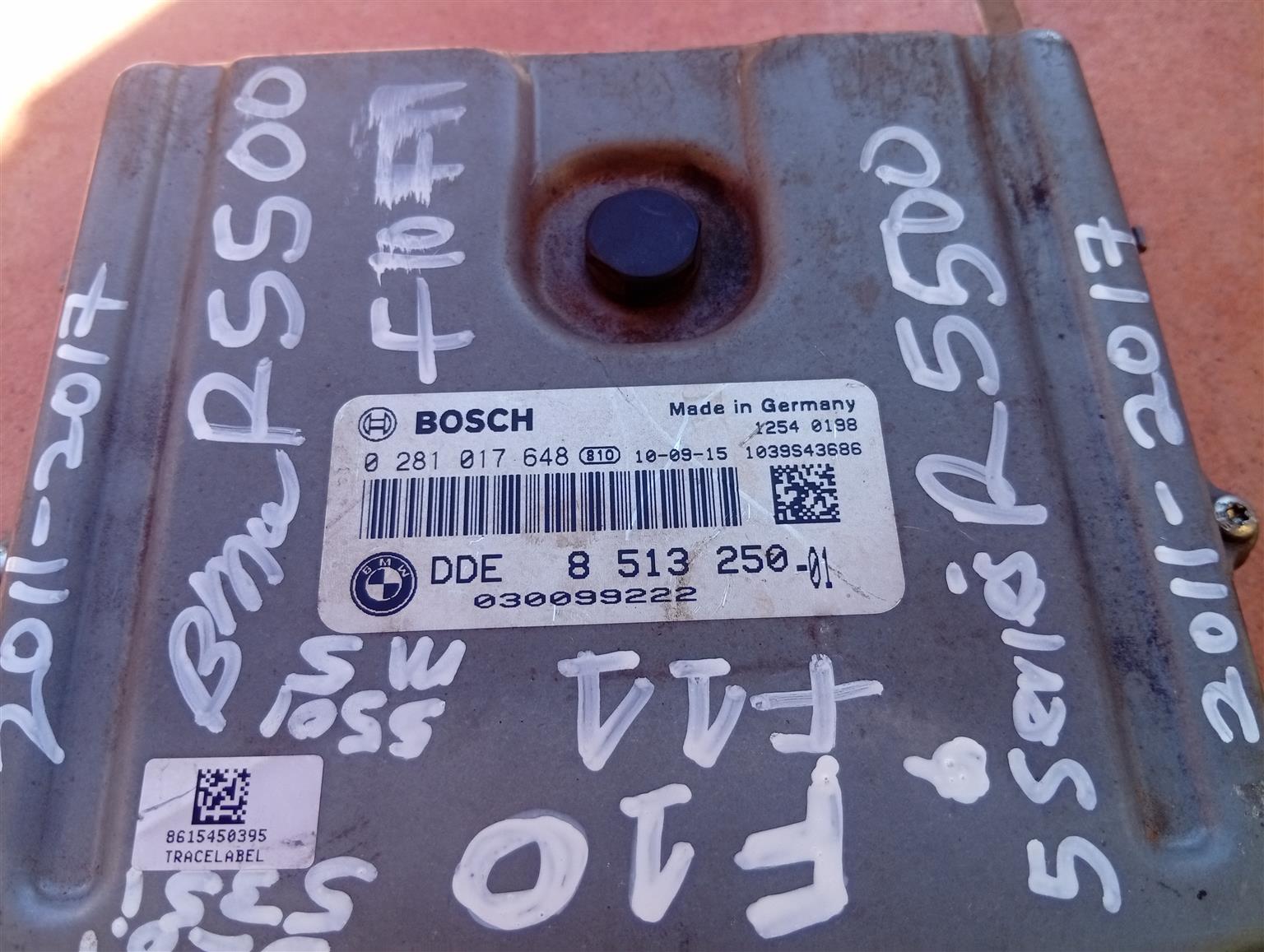 2011-2017 BMW F10 f11 0281017648 DDE8513250-01 030099222 ECU computer box - Private Seller 2011-2017 BMW F10 f11 0281017648 DDE8513250-01 030099222 ECU computer box - Private Seller