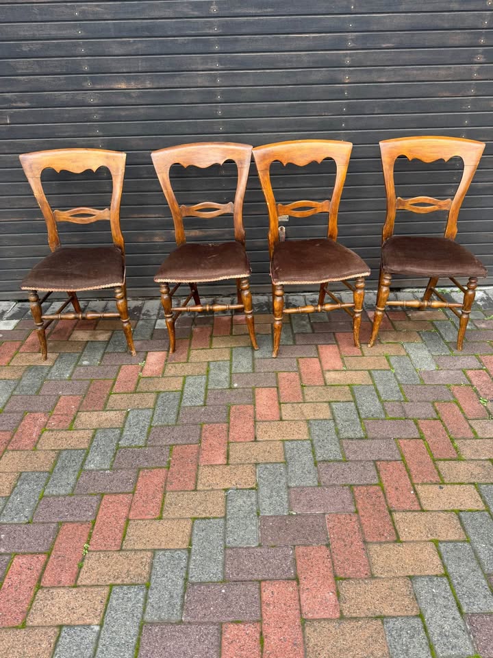 Antique walnut Kitchen chairs