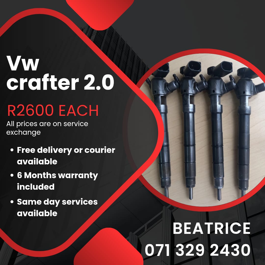 VW CRAFTER 2.0 INJECTORS FOR SALE WITH WARRANTY INCLUDED - Private Seller