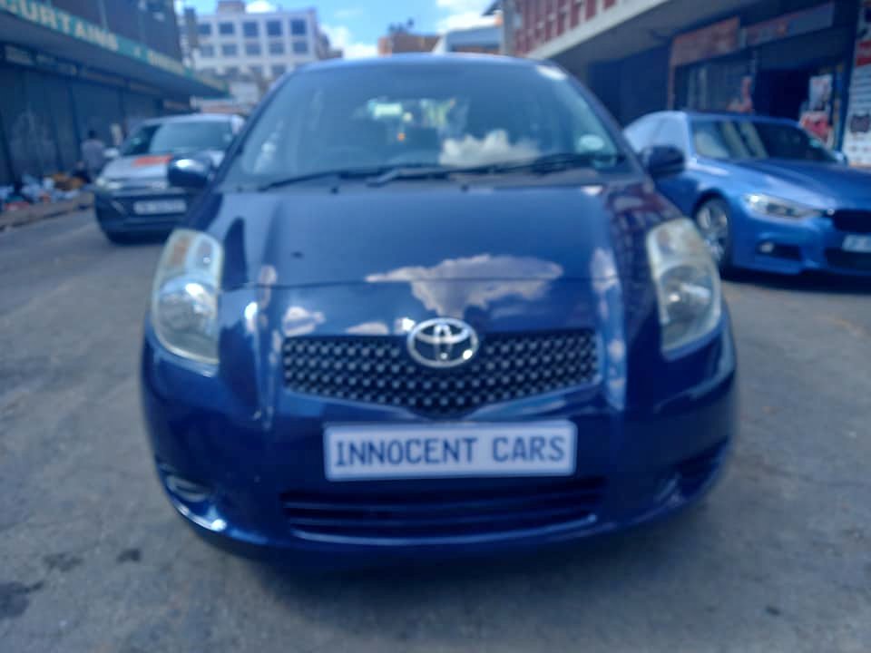 2007 TOYOTA YARIS T3 PETROL, MANUAL HATCHBACK, BLUE COLOUR, MILEAGE