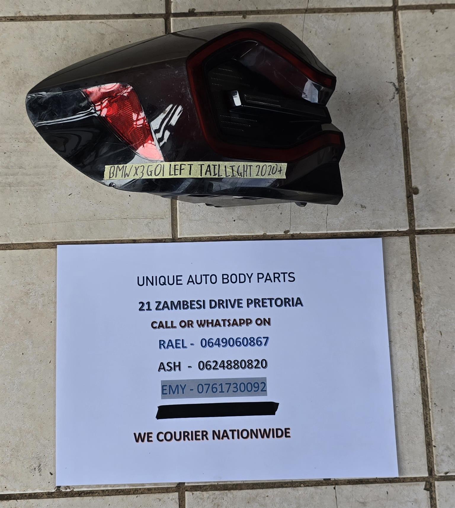 BMW X3 G01 Left Tail Light BMW X3 G01 Left Tail Light