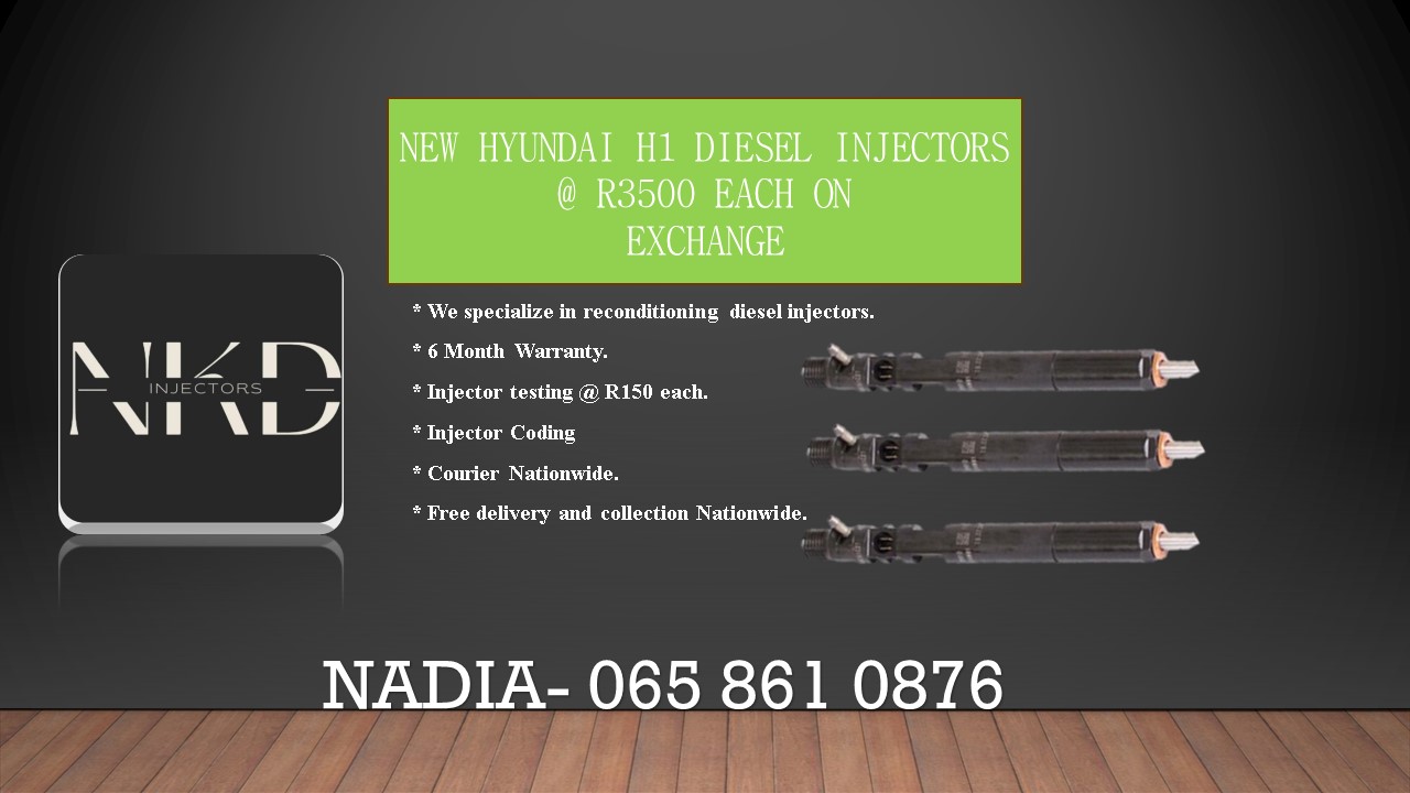 HYUNDAI H1 DIESEL INJECTORS FOR SALE OR RECON - Private Seller HYUNDAI H1 DIESEL INJECTORS FOR SALE OR RECON - Private Seller