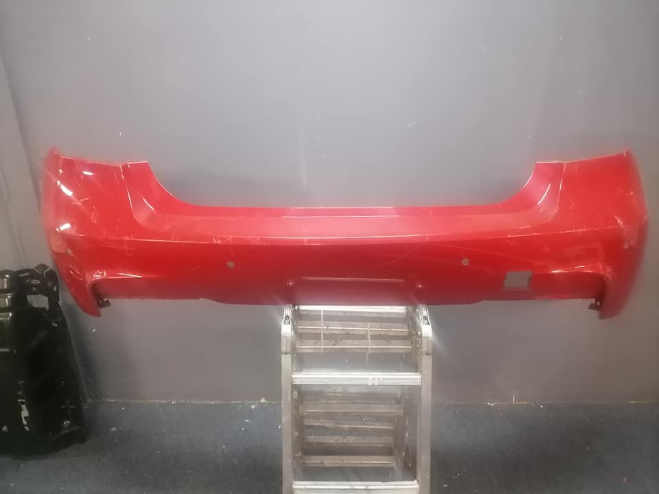 BMW F30 red rear bumper DM or contact number in the description for assistance. - Private Seller