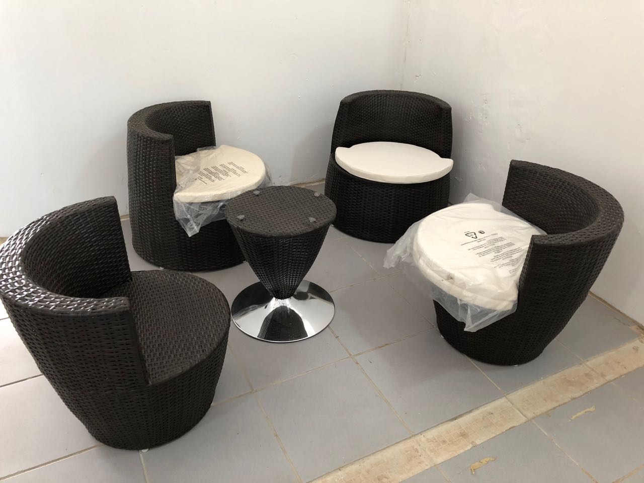 Imported Cane Patio Set Junk Mail