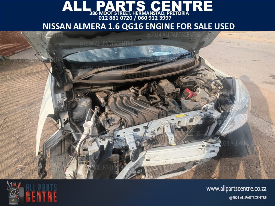 Nissan Almera 1.6 QG16 engine for sale used Nissan Almera 1.6 QG16 engine for sale used