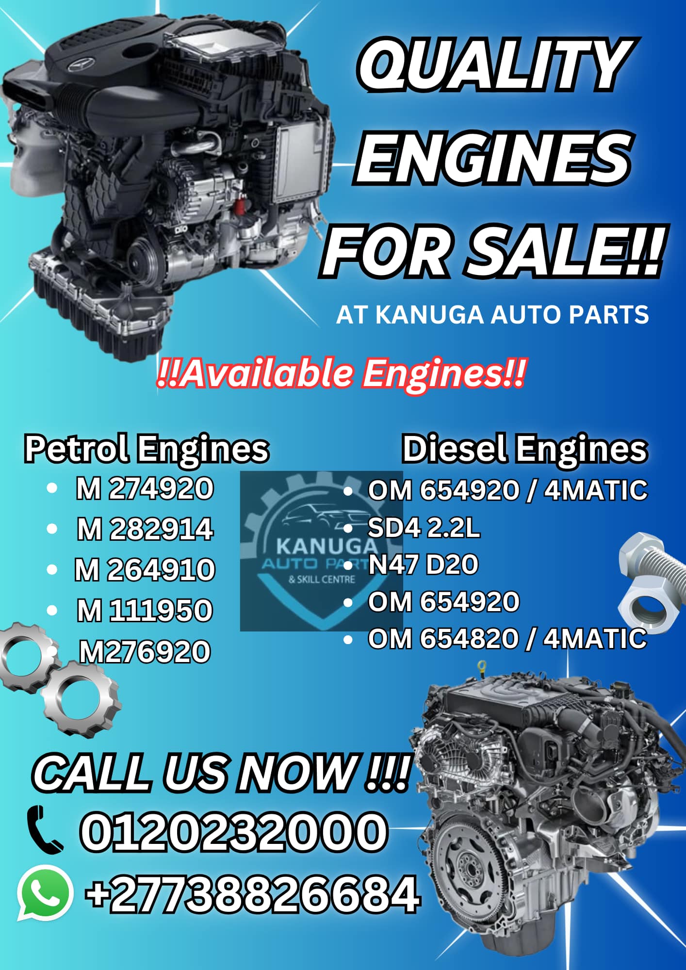 Kanuga Auto Parts Engines - Private Seller Kanuga Auto Parts Engines - Private Seller