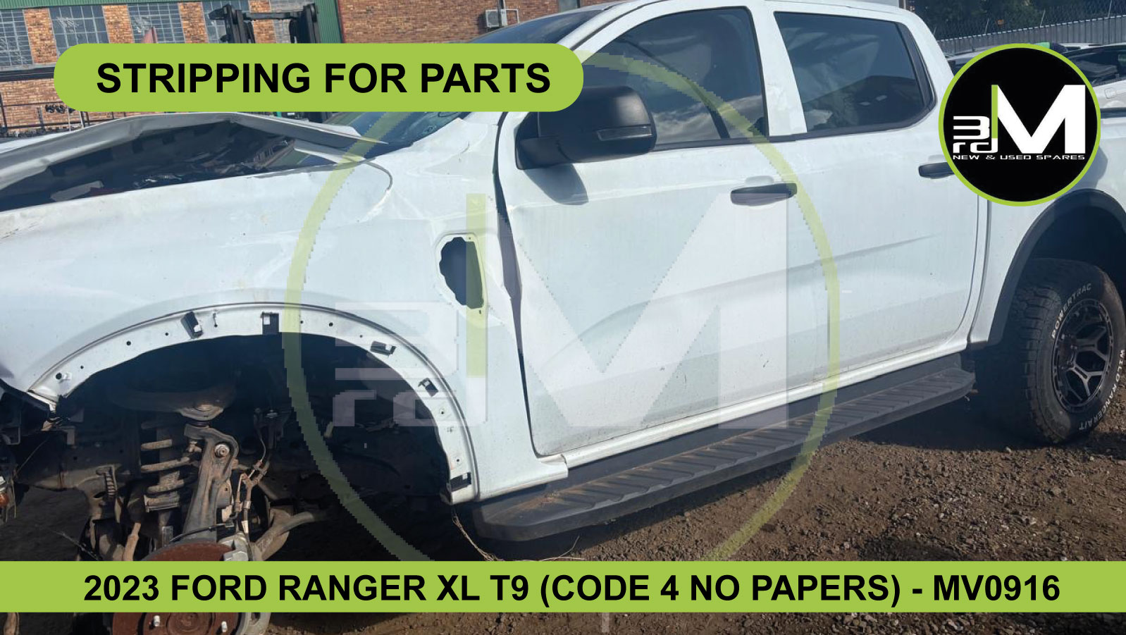2023 FORD RANGER XL T9 (STRIPPING FOR PARTS) - MV0916 - Private Seller 2023 FORD RANGER XL T9 (STRIPPING FOR PARTS) - MV0916 - Private Seller