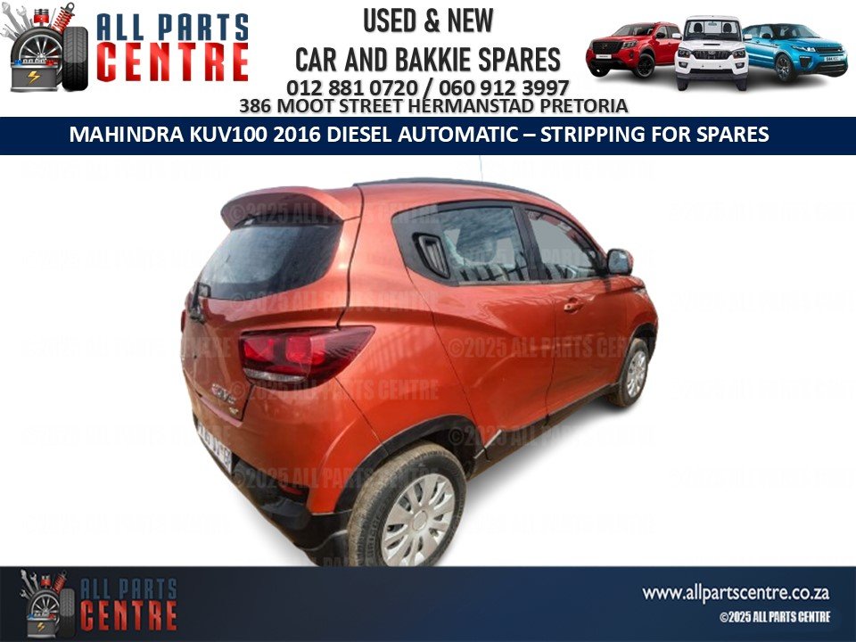 Mahindra KUV100 2016 Diesel Automatic - Striping for Spares - Private Seller