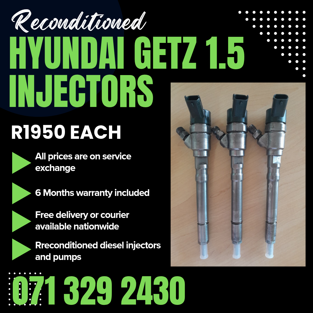 HYUNDAI GETZ 1.5 INJECTORS FOR SALE WITH WARRANTY - Private Seller HYUNDAI GETZ 1.5 INJECTORS FOR SALE WITH WARRANTY - Private Seller