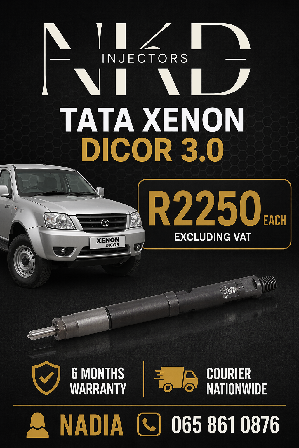 NEW DIESEL INJECTORS FOR SALE FOR TATA 3.0 - Private Seller NEW DIESEL INJECTORS FOR SALE FOR TATA 3.0 - Private Seller