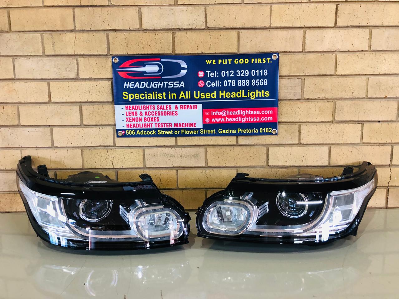 Range Rover Sport (chrome) L494 left and right side xenon headlights - Private Seller