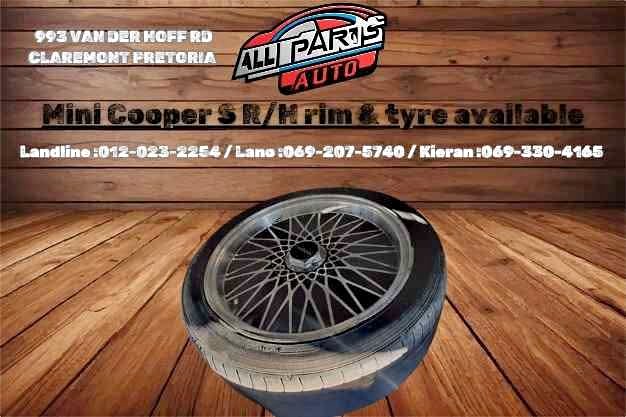Mini Cooper S R/H rim & tyre available - Private Seller Mini Cooper S R/H rim & tyre available - Private Seller
