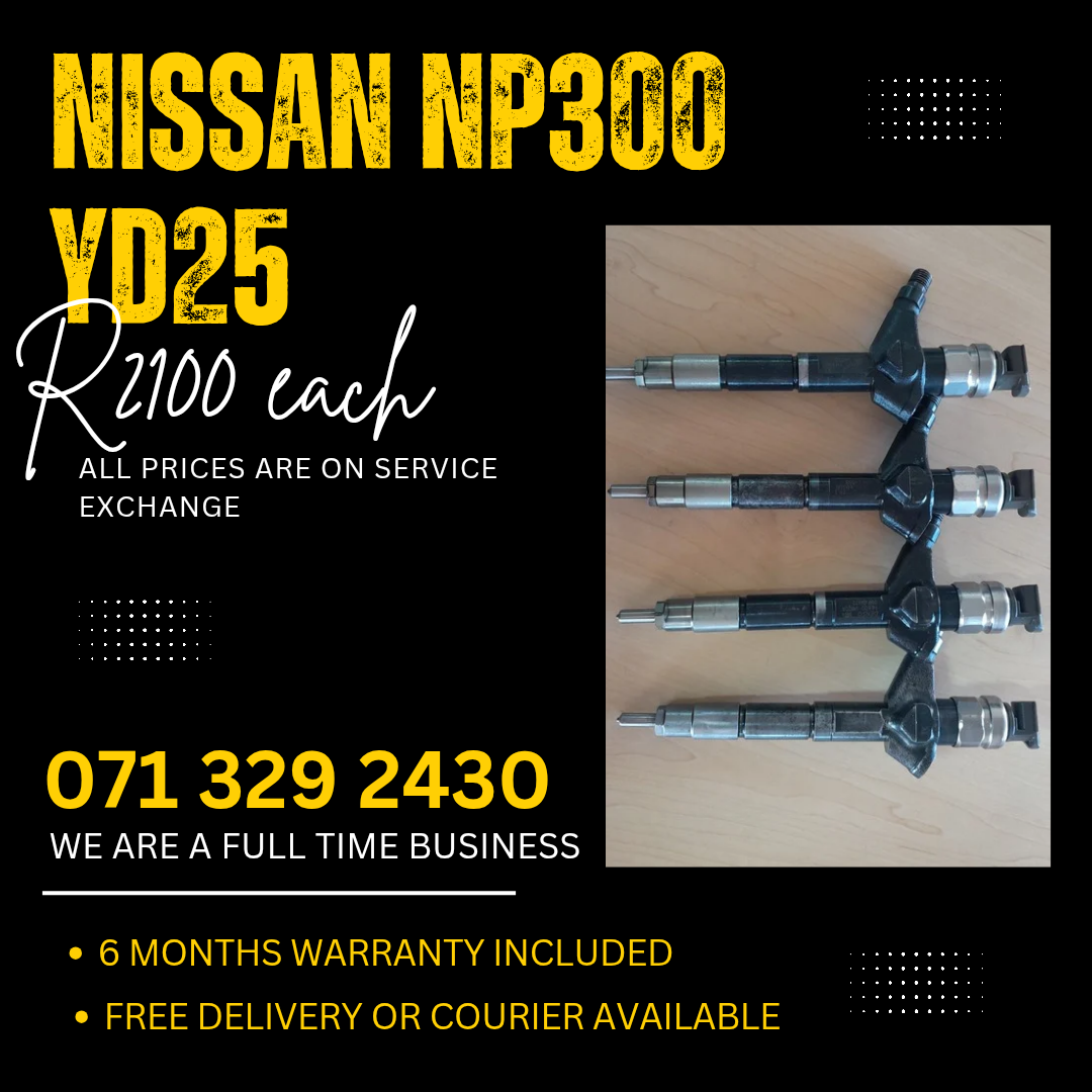 NISSAN NP300 YD25 DIESEL INJECTORS FOR SALE WITH WARRANTY - Private Seller NISSAN NP300 YD25 DIESEL INJECTORS FOR SALE WITH WARRANTY - Private Seller