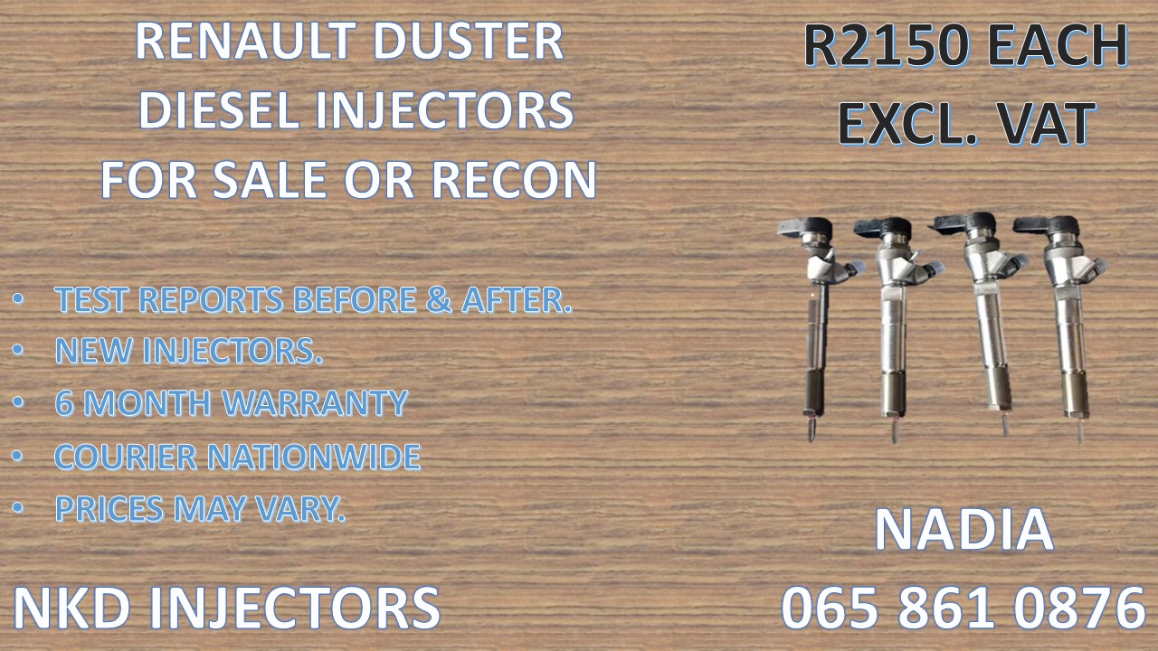 DIESEL INJECTORS FOR SALE FOR RENAULT DUSTER - TOP QUALITY - Private Seller DIESEL INJECTORS FOR SALE FOR RENAULT DUSTER - TOP QUALITY - Private Seller