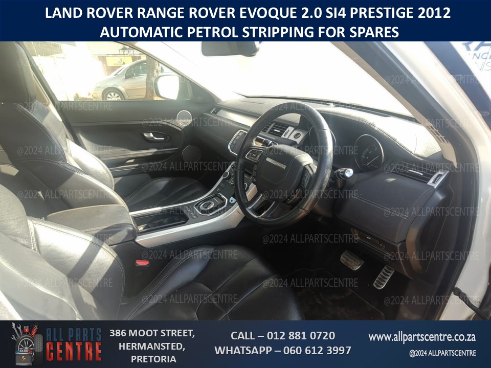 Land Rover Evoque Si4 2.0 2012 Petrol Automatic Stripping for Spares