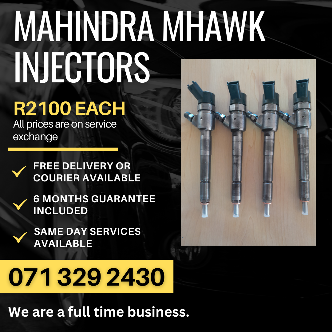 MAHINDRA MHAWK DIESEL INJECTORS FOR SALE WITH WARRANTY - Private Seller