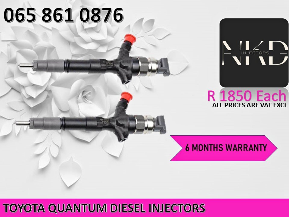 TOYOTA QUANTUM DIESEL INJECTORS FOR SALE OR RECON WITH WARRANTY - Private Seller TOYOTA QUANTUM DIESEL INJECTORS FOR SALE OR RECON WITH WARRANTY - Private Seller
