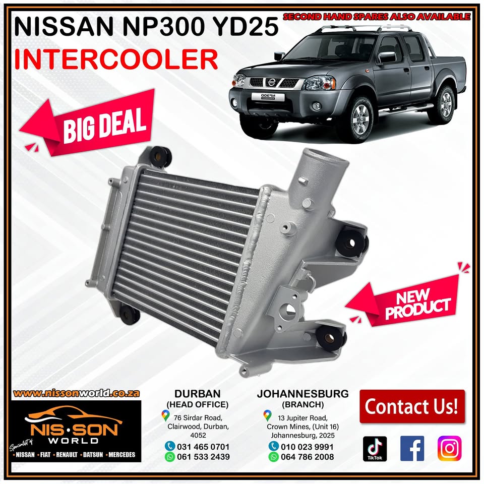 NISSAN NP300 YD25 INTERCOOLER