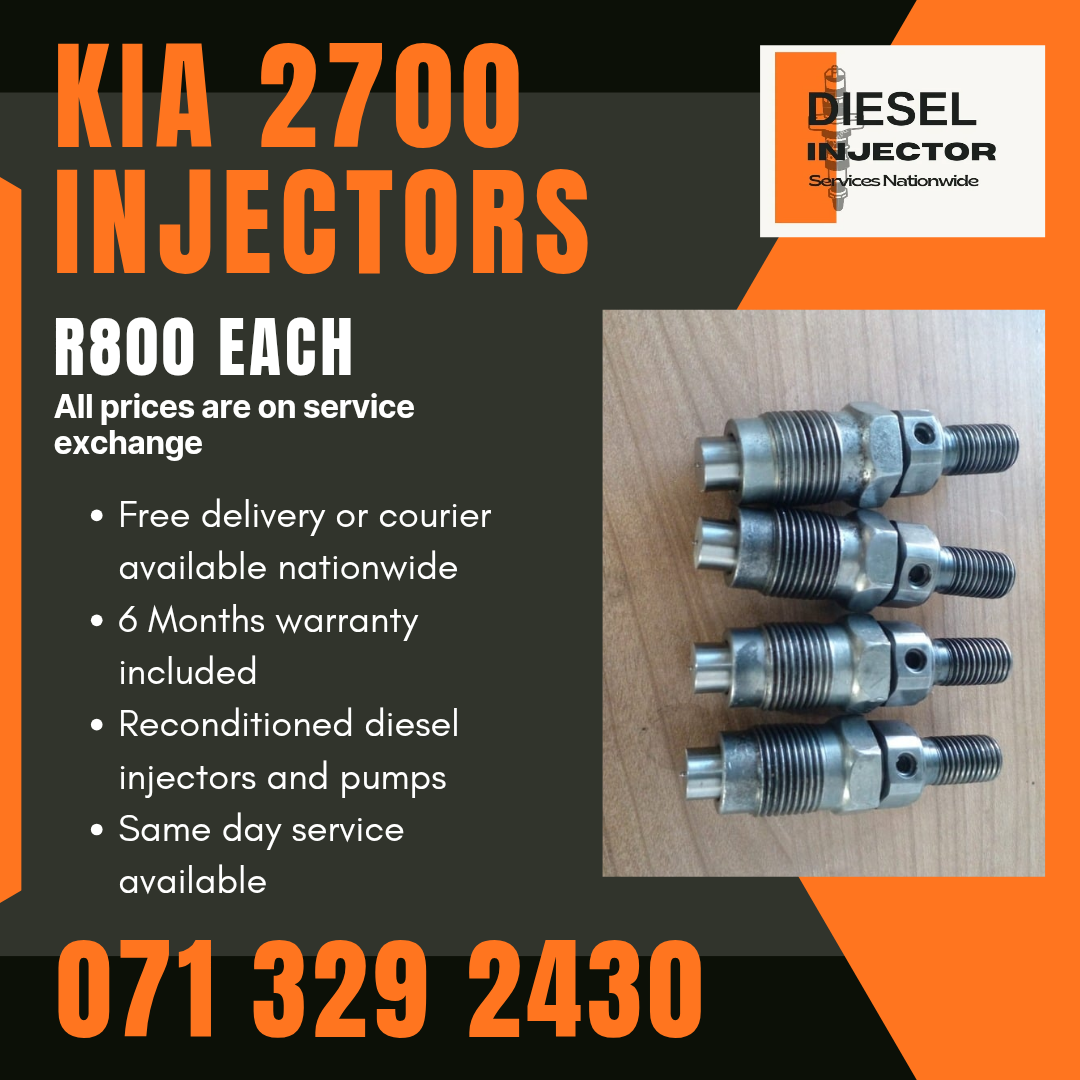 KIA 2700 INJECTORS FOR SALE WITH WARRANTY INCLUDED - Private Seller KIA 2700 INJECTORS FOR SALE WITH WARRANTY INCLUDED - Private Seller