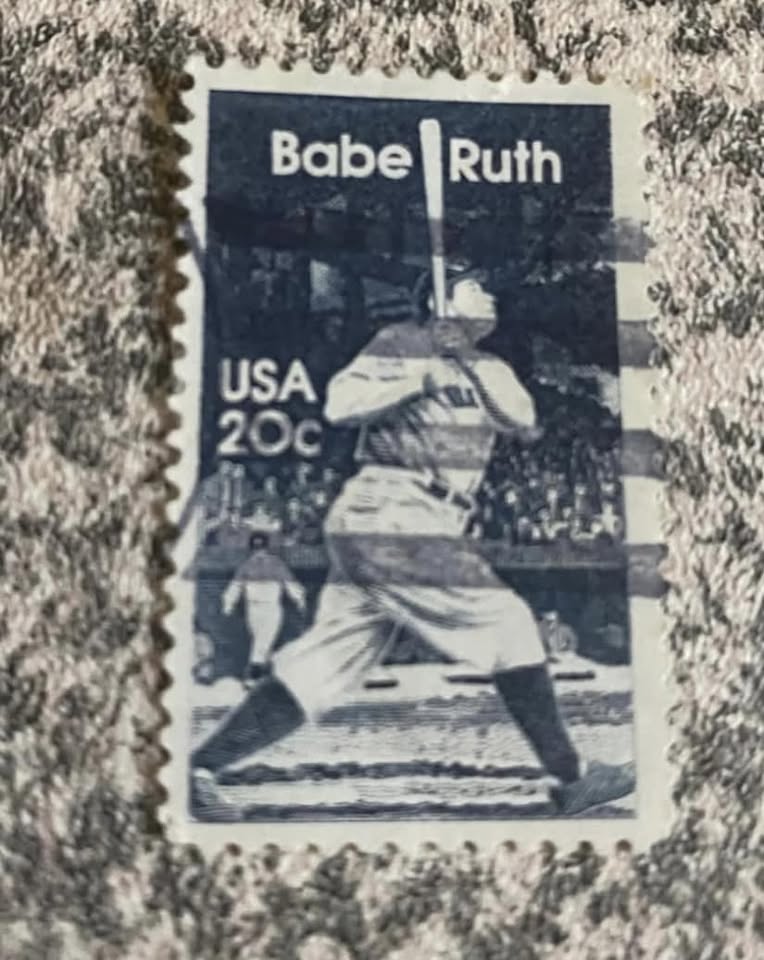 Stamp – Babe Ruth USA 20cent stamp Stamp – Babe Ruth USA 20cent stamp