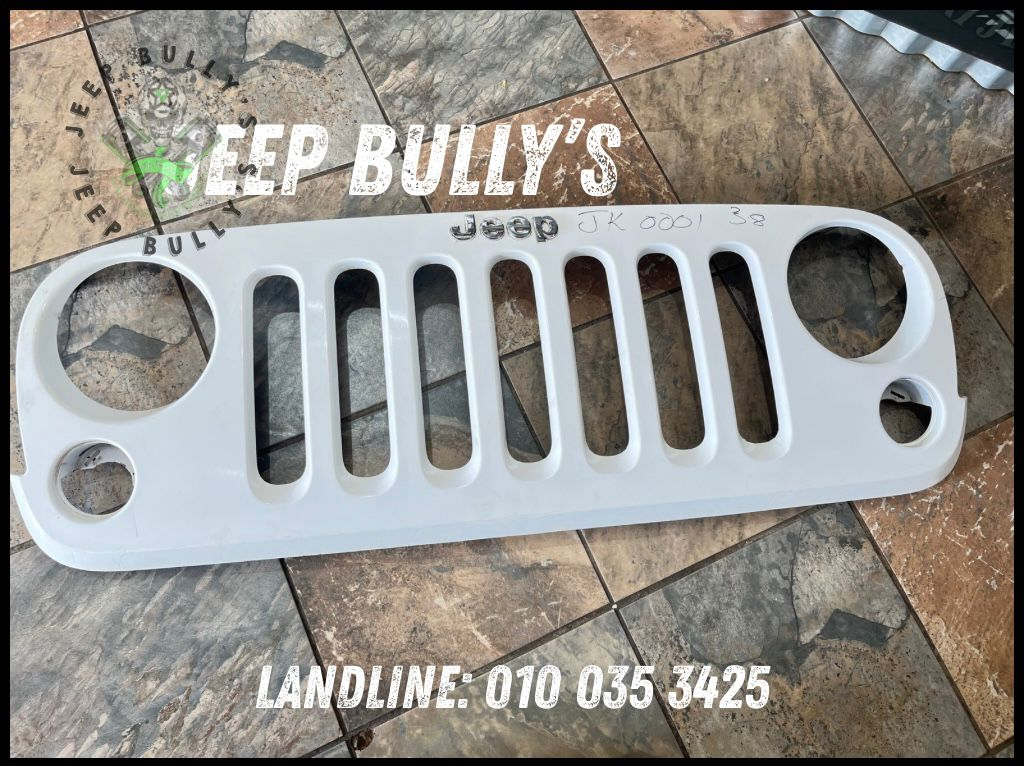 Jeep Wrangler JK 7-Slot Front Grill Assembly – Bright White - Private Seller Jeep Wrangler JK 7-Slot Front Grill Assembly – Bright White - Private Seller